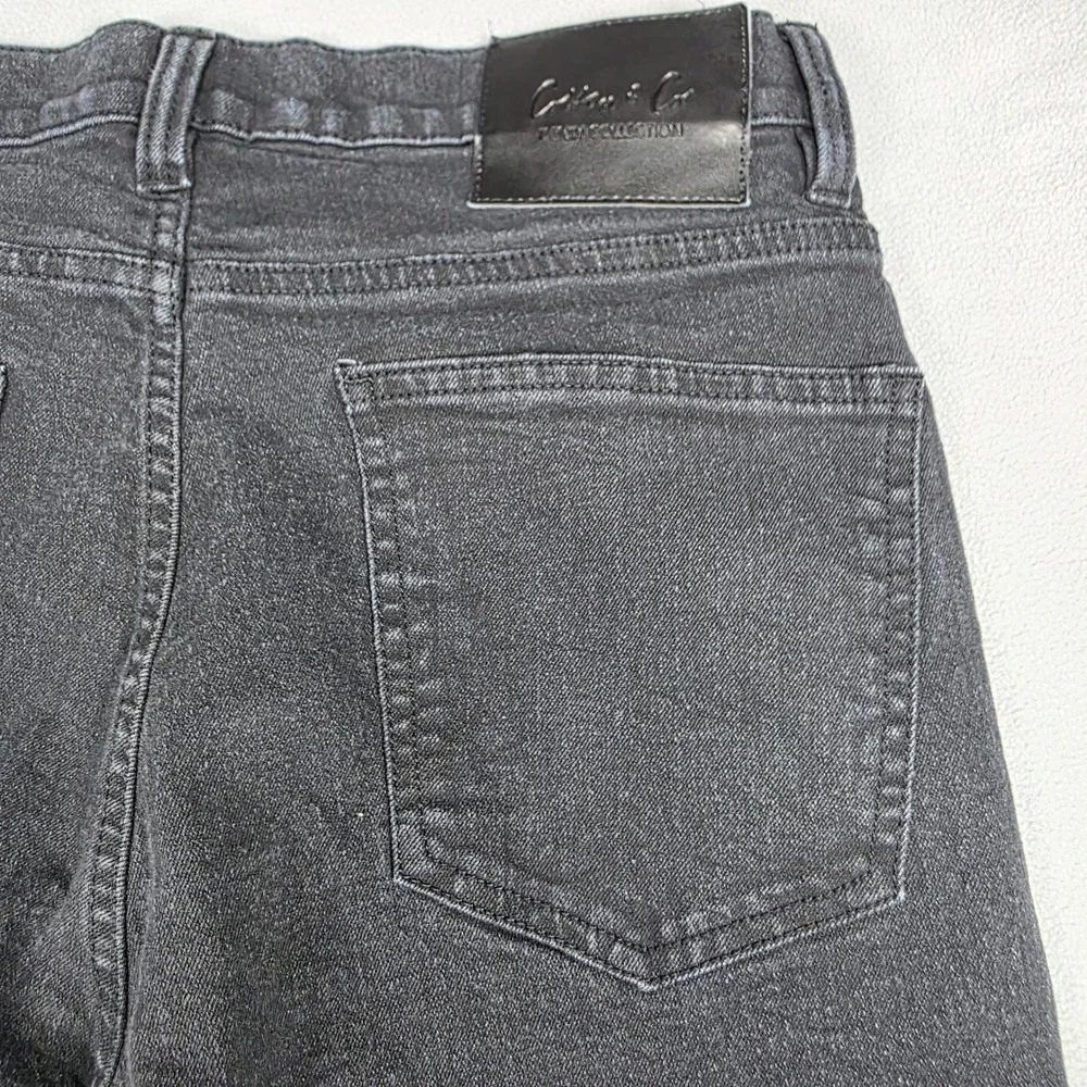 Cotton‎ & Co Jeans Mens 32x32 Black Straight Leg Mid Rise Denim Collection